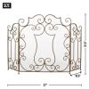 Modern Scroll Fireplace Screen