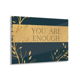 "Say It Soul You Are Enough" Affirmation Inspiration Acrylic Wall Art