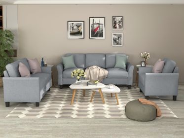 Luxe 3-Piece Linen Sofa Set