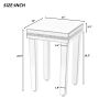 On-Trend Fashionable Modern Glass Mirrored Side Table