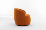 Teddy Fabric Swivel Accent Armchair