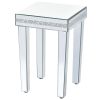 On-Trend Fashionable Modern Glass Mirrored Side Table