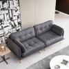 Mid-Century Modern Tufted Sofa