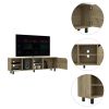 Harwich 5-Shelf TV Stand in Light Oak