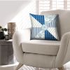 Set of 2 Geometric Pattern Accent Throw Pillows