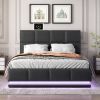 Tufted Upholstered Platform Bed with Hydraulic Storage System