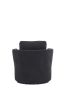 Sophisticate Swivel Haven: Reversible Barrel Chair