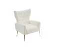 Modern Accent Chair with Ottoman