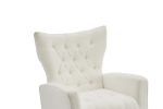 Modern Accent Chair with Ottoman
