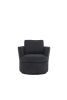 Sophisticate Swivel Haven: Reversible Barrel Chair