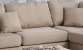 Sand Color 3-Piece Sectional Living Room Furniture