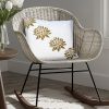 Lotus Flower Square Accent Pillows (Set of 2)