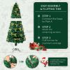 6.5ft Pre-Lit Fiber Optic Christmas Tree