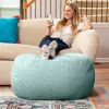 The LuxeLoom MineralShear Pouf