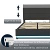 Tufted Upholstered Platform Bed with Hydraulic Storage System