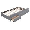 TranquilSleep Full Size Upholstered Platform Bed with Trundle and Storage Drawers