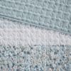Seersucker Microfiber Quilt Set with Floral Prints