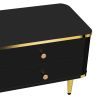 Modern Wave Groove TV Stand Cabinet