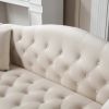 Chesterfield-Style Velvet Sofa Set