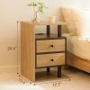 Smart Storage Nightstand with USB Charging Ports