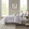 Beautyrest Kiona 5 Piece Crushed Velvet Comforter Set