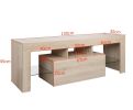 CRAZY ELF Modern LED Light TV Cabinet