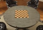 Transitional Multifunctional Game Table with Leatherette Top