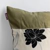 Onitiva Realm of Flowers Linen Patchwork Pillow Cushion
