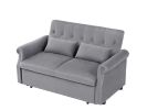 The OpulentEase VelvetConvert Loveseat