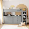 SpaceSaver Loft Bed with Desk and Storage