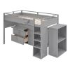 SpaceSaver Loft Bed with Desk and Storage