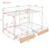SpaceMax Full/Twin Triple Bunk Bed