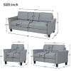 Luxe 3-Piece Linen Sofa Set