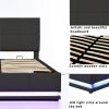 Tufted Upholstered Platform Bed with Hydraulic Storage System
