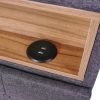 Full Size Upholstered Platform Bed with Storage Headboard, LED, USB Charging, and 2 Drawers