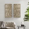 Madison Park Birch Palms Two-tone 2-piece Wood Panel Wall Decor Set