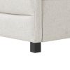Full Size Upholstered Tufted Sofa Bed with Trundle