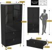 Elegant 74-Inch Display Wine Cabinet