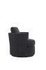 Sophisticate Swivel Haven: Reversible Barrel Chair
