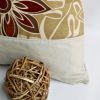 Onitiva [Nice day] Linen Stylish Patch Work Pillow Cushion Floor Cushion