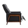 Wood-Framed PU Leather Recliner Chair