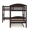 L-Shaped Bunk Bed with Trundle