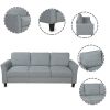 Luxe 3-Piece Linen Sofa Set