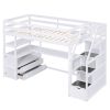 VersaSpace Twin Loft Bed with Desk and Storage