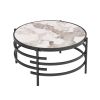 The EleganceFusion StoneCraft Coffee Table