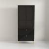 Elegant 74-Inch Display Wine Cabinet