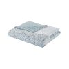 Seersucker Microfiber Quilt Set with Floral Prints