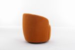 Teddy Fabric Swivel Accent Armchair