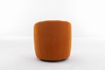 Teddy Fabric Swivel Accent Armchair