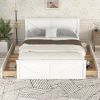 StoragePlus Queen Size Wooden Platform Bed
